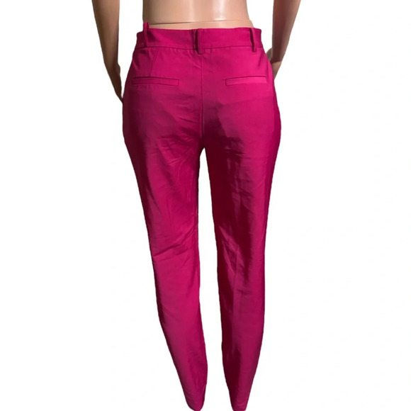 MONIKA CHIANG Elegant Hot Pink Wool Blend Trouser - Picture 4 of 14